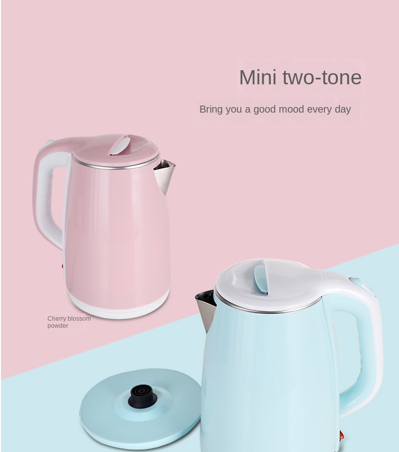 Electric kettle home large capacity 2.3 liter kettle stainless steel insulation integrated automatic power off kettle